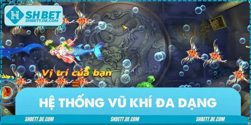 Hệ thống vũ khí vô cùng đa dạng và bắt mắt