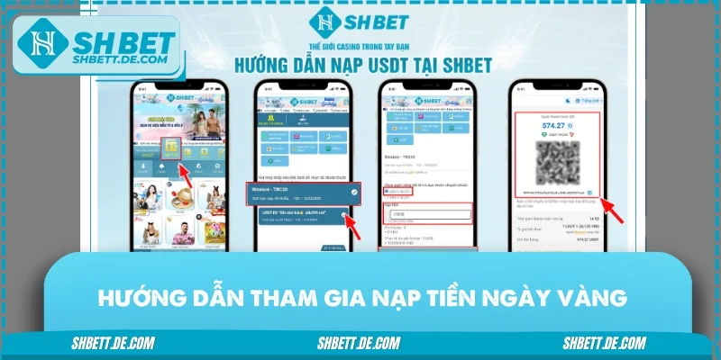 Hướng dẫn tham gia nạp tiền ngày vàng bải bản cho người chơi